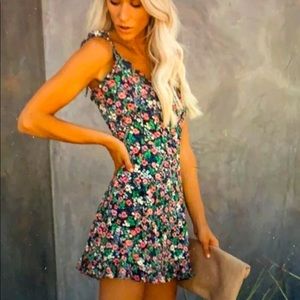 Vici The Riviera Floral Tie Dress